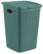 STEFANPLAST Mosodai kosár 50 l, 38×37×54,5 cm, zöld-szürke