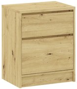 BASIT Éjjeliszekrény Tölgy Színben 2S