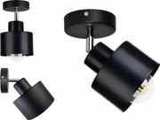 Fali Lámpa állítható loft Bögre fekete