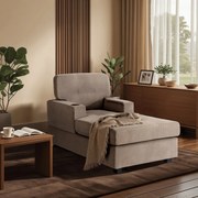 Modern Fotel Barnás-Bézs Színben. NEO