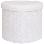 Fehér buklé puff Medford – House Nordic