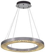 LED csillár kábelen JESI LED/85W/230V 3000K átm. 80 cm ezüst