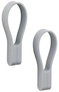 Világosszürke szilikon akasztó szett 2 db-os Loop – Zone