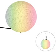 Okos kültéri lámpa szürke 25 cm IP65 WiFi A60-nal - Nura