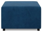 Zeus puff, kordbársony, 70x70, kék