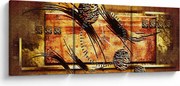 Az absztrakció képe (órával) (90x30 cm)