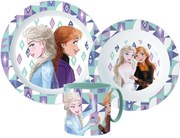 Disney Jégvarázs Ice Magic étkészlet, micro műanyag szett bögrével 265 ml