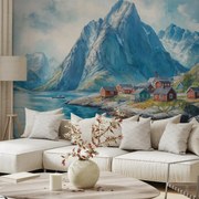 Fotótapéta - Norvég falucska (147x102 cm)