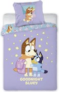 Bluey Goodnight gyerek, ovis ágyneműhuzat 100×135cm, 40×60 cm