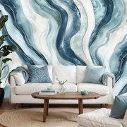 Fotótapéta - Kék vonalak (147x102 cm)