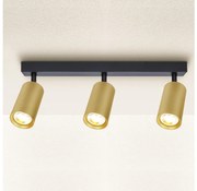 Brilagi - Spotlámpa SELE GOLDEN 3xGU10/30W/230V fekete/arany