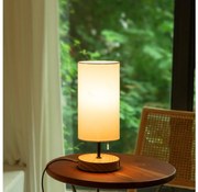 Aigostar - Asztali lámpa USB porttal 1xE27/40W/230V bézs