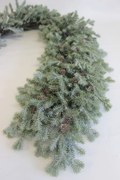 Karácsonyi füzér fenyőtobozokkal 195cm