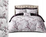 Flanel meleg ágyneműhuzat 200x220 párnahuzat Lengyel 3 részes, kockás, virágos