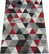 Piros háromszög szőnyeg szuper minőségű fríz 160/220