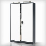 Fém iratszekrény JAN II, 1150 x 1850 x 400 mm, antracit-fehér