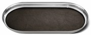 Tálca Manhattan, 35 cm, rozsdamentes acél / bőr - Georg Jensen