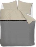 Ágyneműhuzat 200x220 Szett Vtwonen Duo Pamut Szürke Bézs Gyorsan Száradó