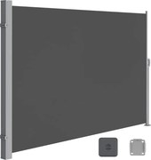 HORIZON oldalsó napellenző teraszra, 200x350cm, szürke SongmicsHome