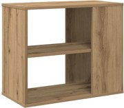vidaXL kézműves tölgy színű szerelt fa kisszekrény 60 x 30 x 50 cm