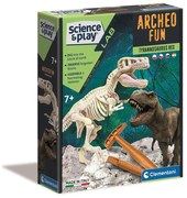 Világító dinoszaurusz Archeo Fun T-Rex régészeti készlet Clementoni