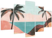 Kép - Pálmafák a tengernél (150x105 cm)