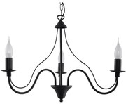 Csillár láncon MINERWA 3 3xE14/40W/230V fekete