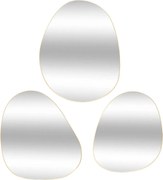 Tükör Arany Keretben Tükör Szett 3 Db-os Szabálytalan Forma