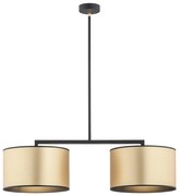 Argon 0898 - Csillár rúdon KARIN 2xE27/15W/230V sárgaréz/fekete