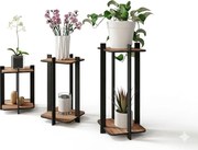 Virágállvány 3-dbos szett, szögletes