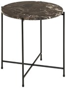 Kerek tárolóasztal márvány asztallappal ø 42 cm Avila – Actona