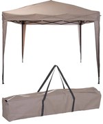 ProGarden Easy-Up 3 x 3 m-es stabil acélvázas pavilon, hordtáskával, UPF30+, Beige