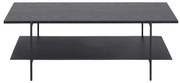 Angus fekete dohányzóasztal, 115 x 60 cm - Actona