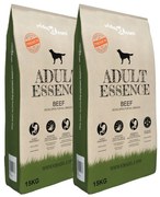 vidaXL 2 db „Adult Essence Beef” prémium száraz kutyatáp 30 kg