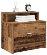 antik fa színű éjjeliszekrény fiókkal 51 x 31 x 47 cm