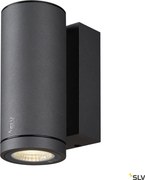 SLV 1003422 ENOLA ROUND Modern Kültéri Fali Lámpa Antracit, Átlátszó LED IP65