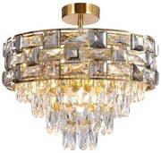 Csillár rúdon LUXURIA 9xE14/40W/230V arany