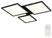 Top Light - LED Dimmelhető felületre szerelhető csillár MELED/50W/230V 3000-6500K fekete + távirányító Merkur H C RC