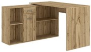 CARROLL Sarok Íróasztal Wotan Tölgy Színben. 121 cm.
