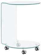 edzett üveg dohányzóasztal 45 x 40 x 58 cm