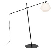 Design kültéri állólámpa fekete fehér árnyékolóval IP44 - Robbert