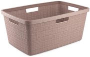 Curver Jute szennyeskosár 46L rózsaszín