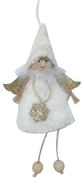 Fehér angyalka, akasztóval 20cm