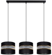 Csillár zsinóron CORAL 3xE27/60W/230V fekete