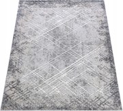 Komo Szőnyeg 140x200 Stílusos Modern fényes szürke krém w14