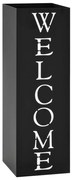 fekete acél esernyőtartó WELCOME" felirattal "