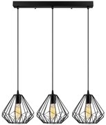 Csillár zsinóron DIAMOND 3xE27/100W/230V