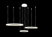 Fehér reprezentatív lámpa a szálloda lobbyja felett Halo Pendant 3 Led gyűrű Hol