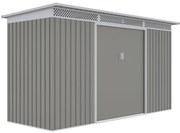 Kerti ház G21 GRAH 483 - 340 x 142 cm, metál szürke