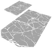 Szürke fürdőszobai kilépő szett 2 db-os 60x100 cm Cracks – Mila Home